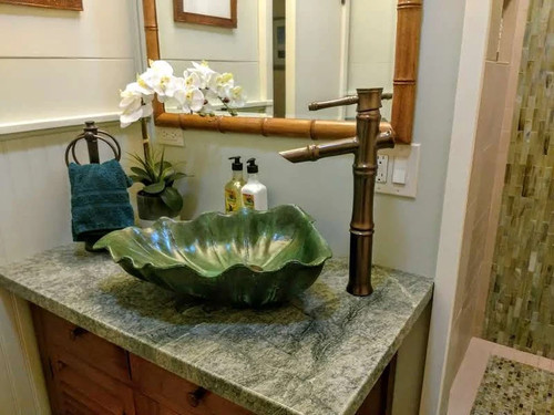 Lavabo vaso bagno - bagno, foglia